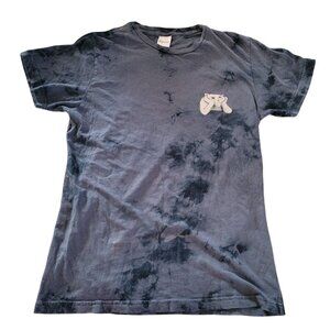 Ripndip Tie-Dye Cat Graphic T-Shirt S Blue Cotton